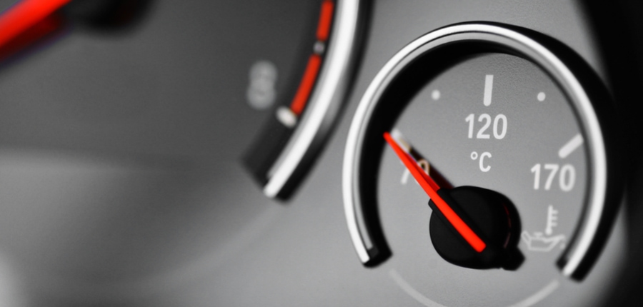 coolant temperature gauge in a car