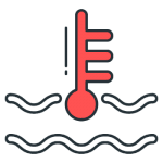 Low temperature sign illustration
