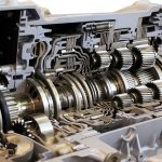 parts including crankshaft in an engine transmission system